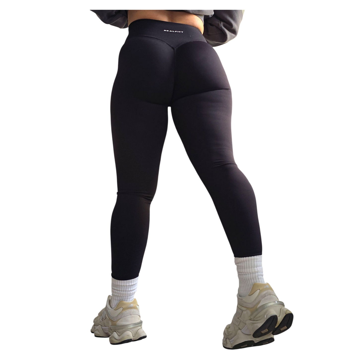 NSV Self Care Non-Visible Scrunch Leggings in Black