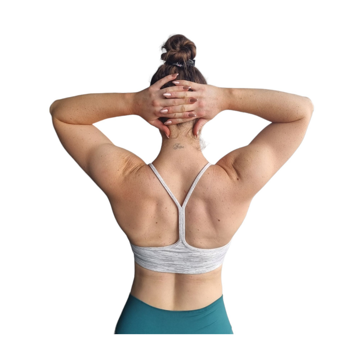 Y Back Bralette Marle White