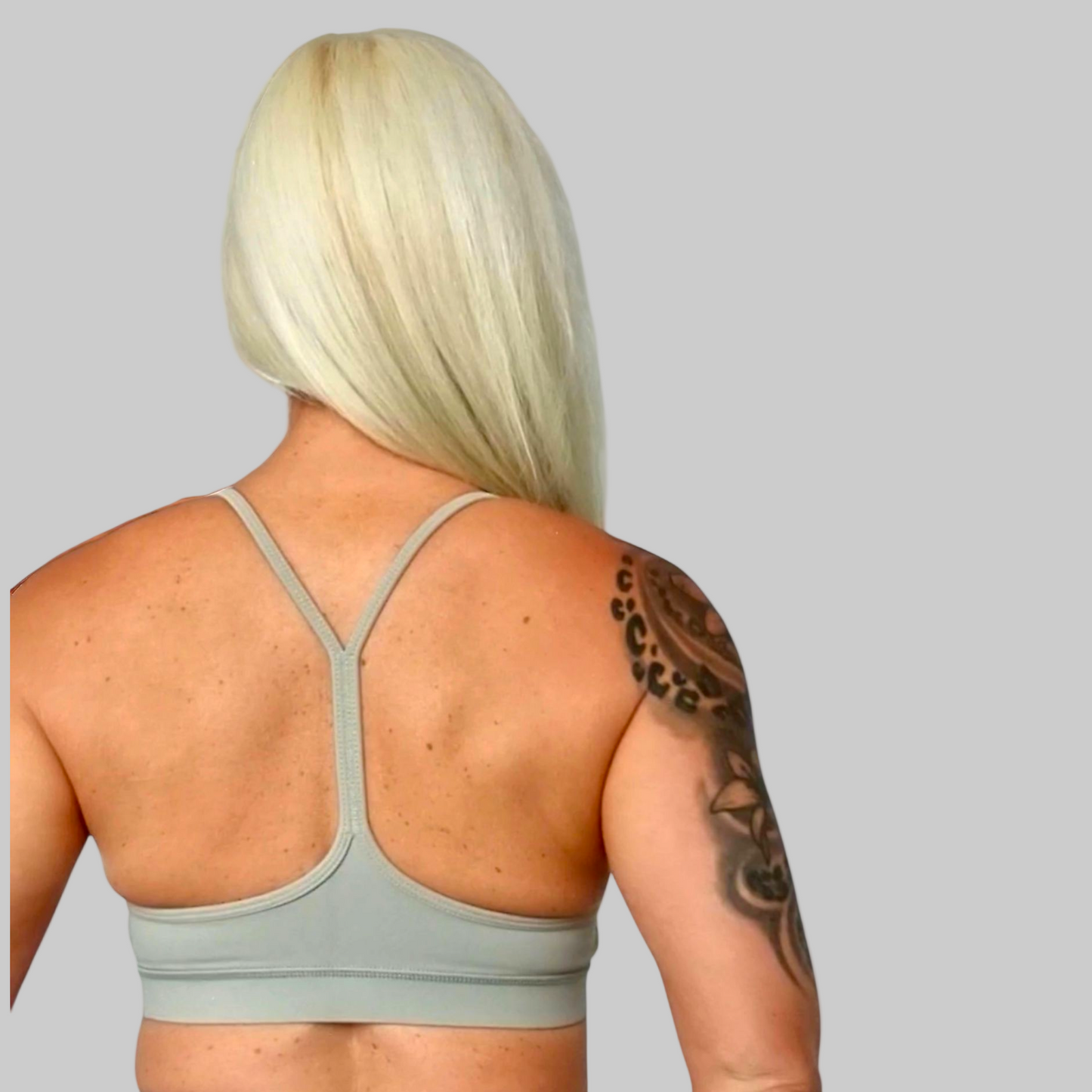 Y Back Bralette Light Green