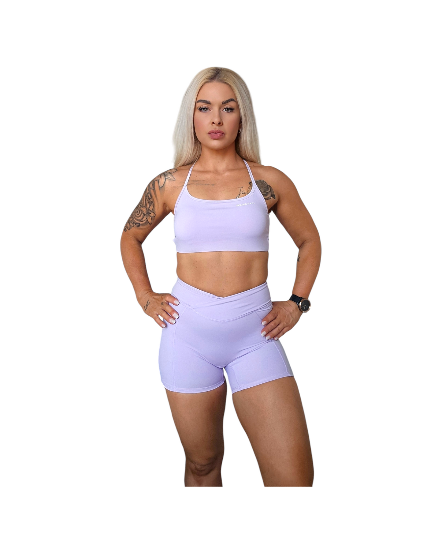 Freedom Open Back Bra in Lilac