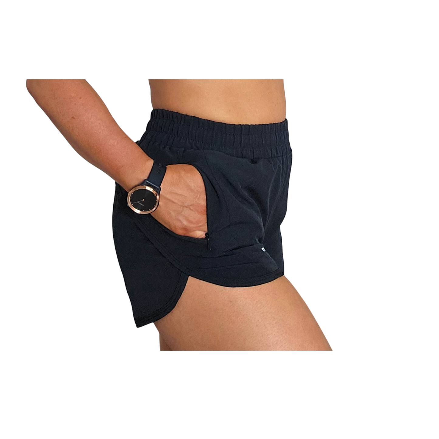 RealFitt Running Shorts in Black