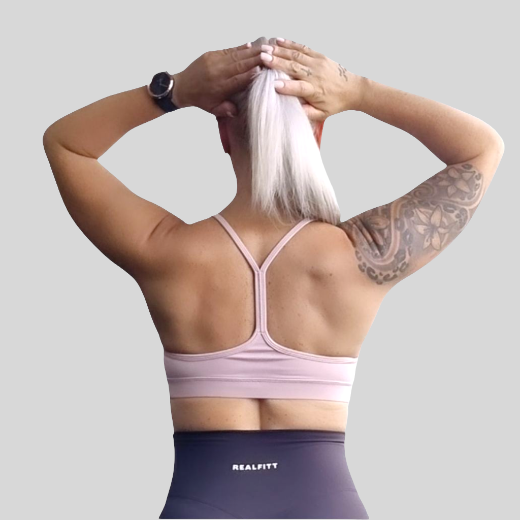 Y Back Bralette Light Pink