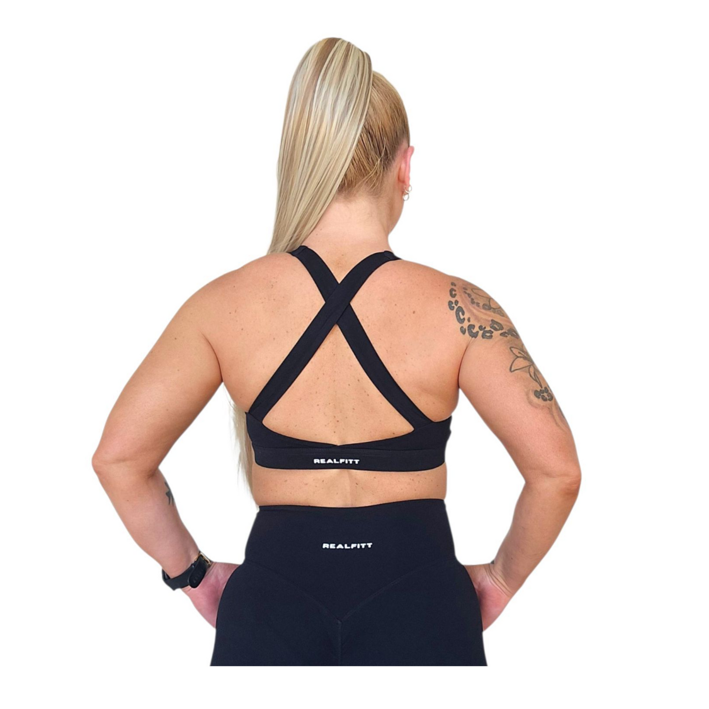 NSV Self Care Supportive Bra in Black