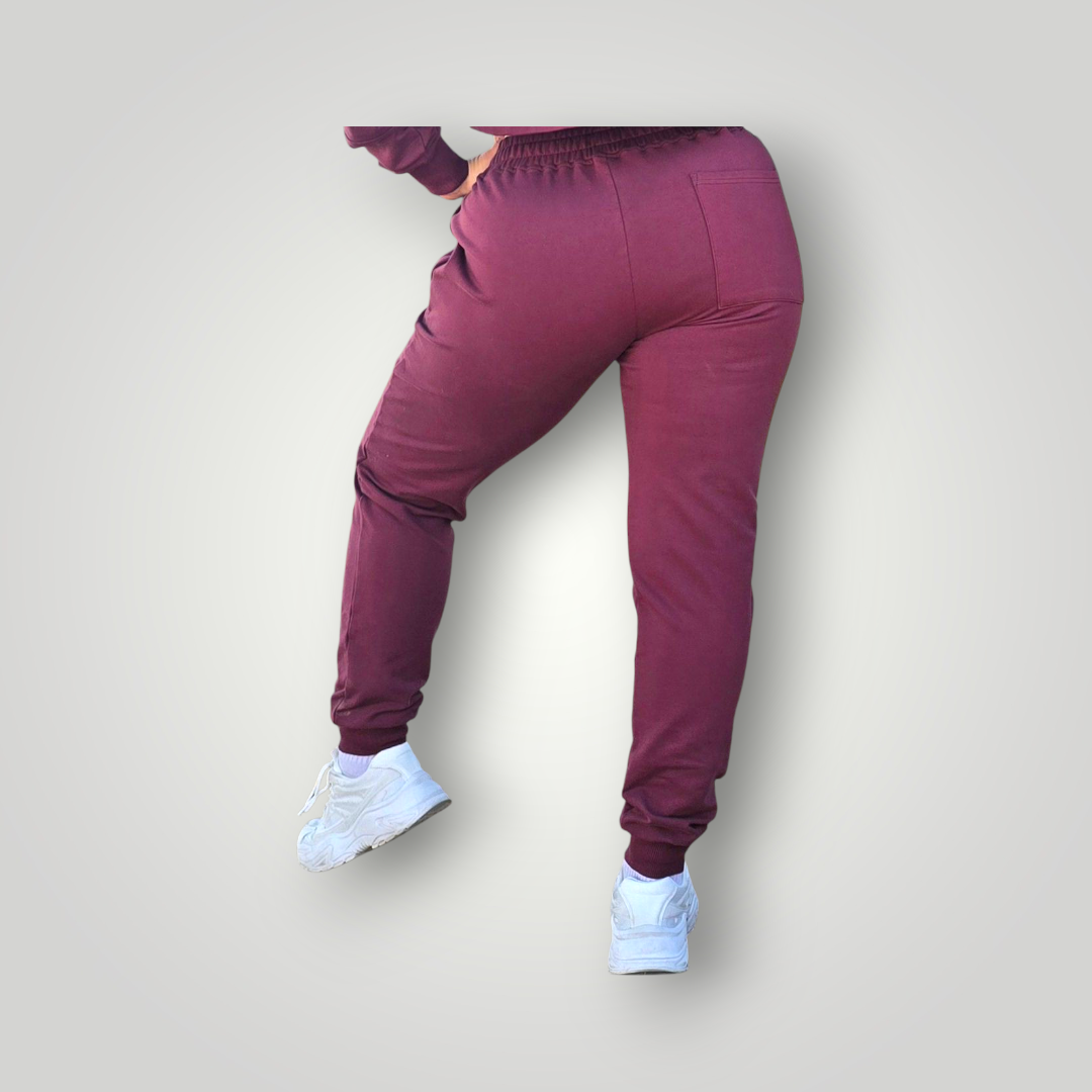 Casual-Lane Trackpants in Marone