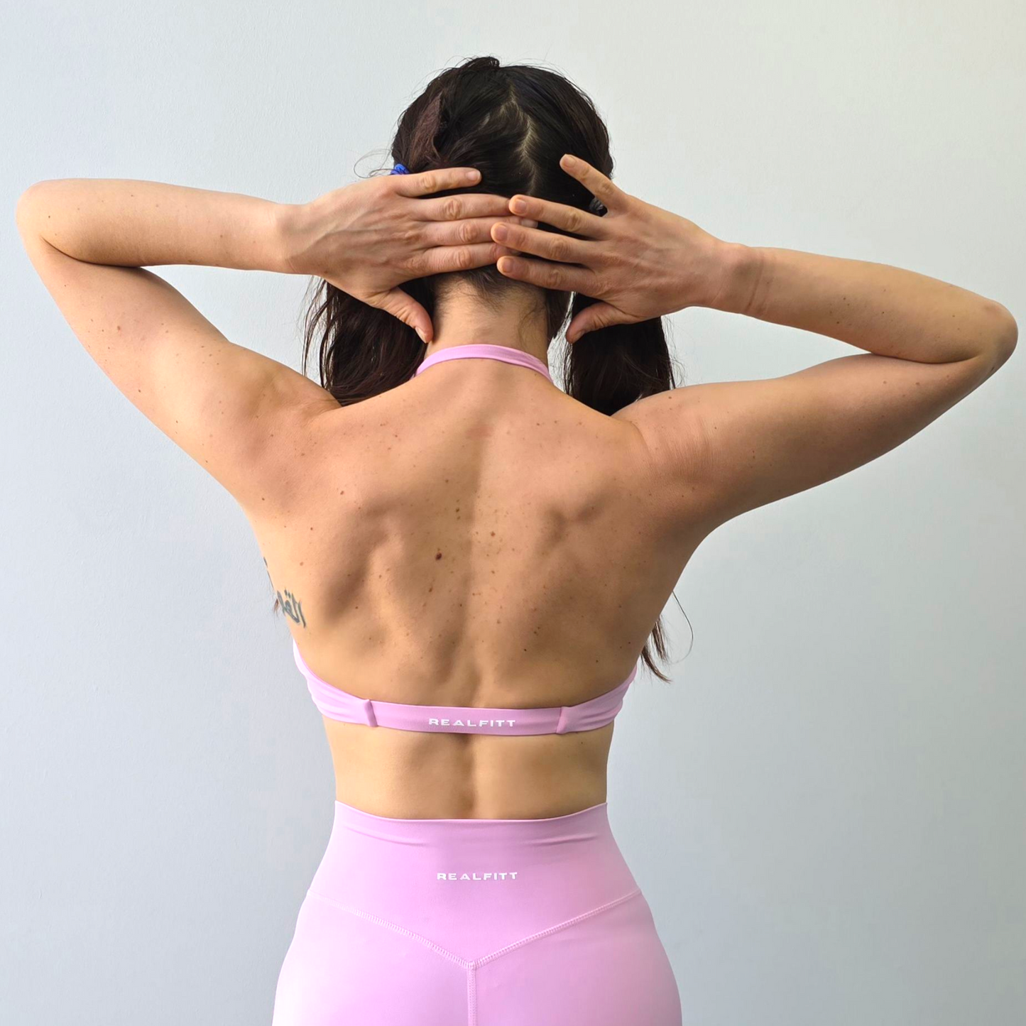 Self Love Halter Twist Bra - Pink