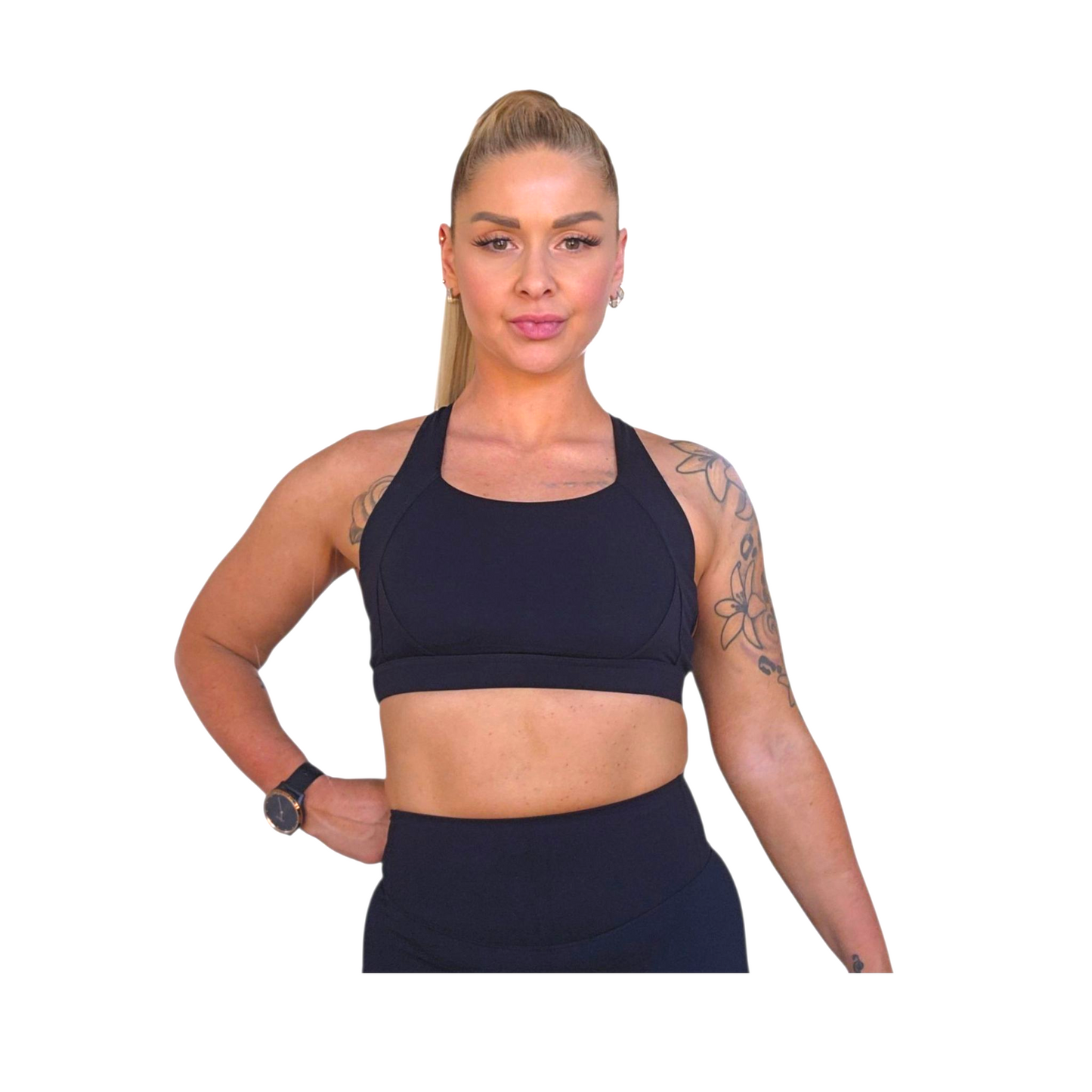 NSV Self Care Supportive Bra in Black