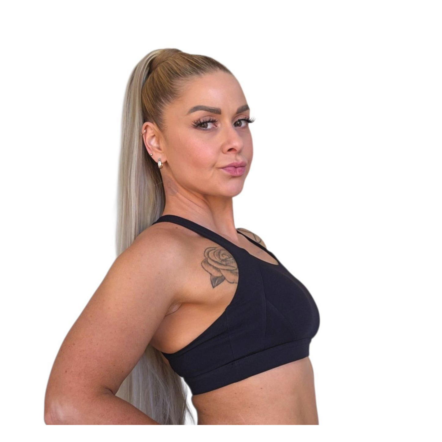 NSV Self Care Supportive Bra in Black