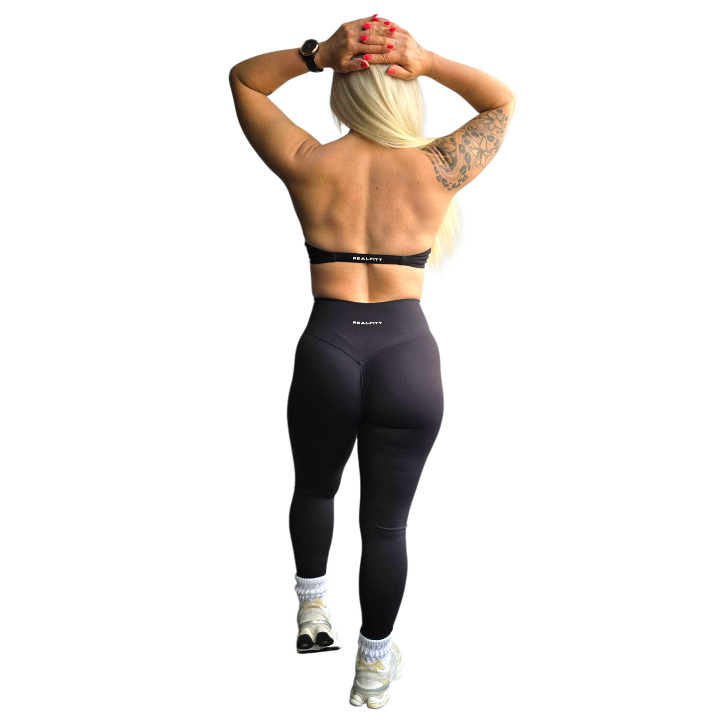 NSV Self Care Non-Visible Scrunch Leggings in Black