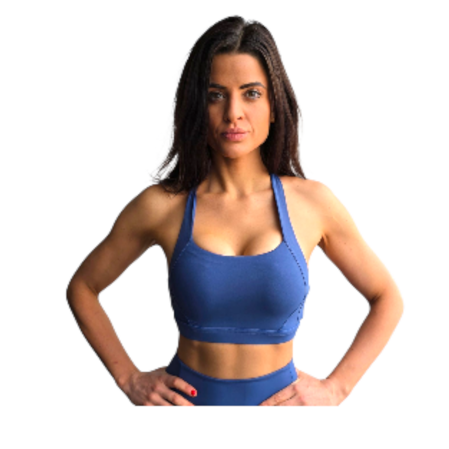 NSV Self Care Supportive Sports Bra in Blue
