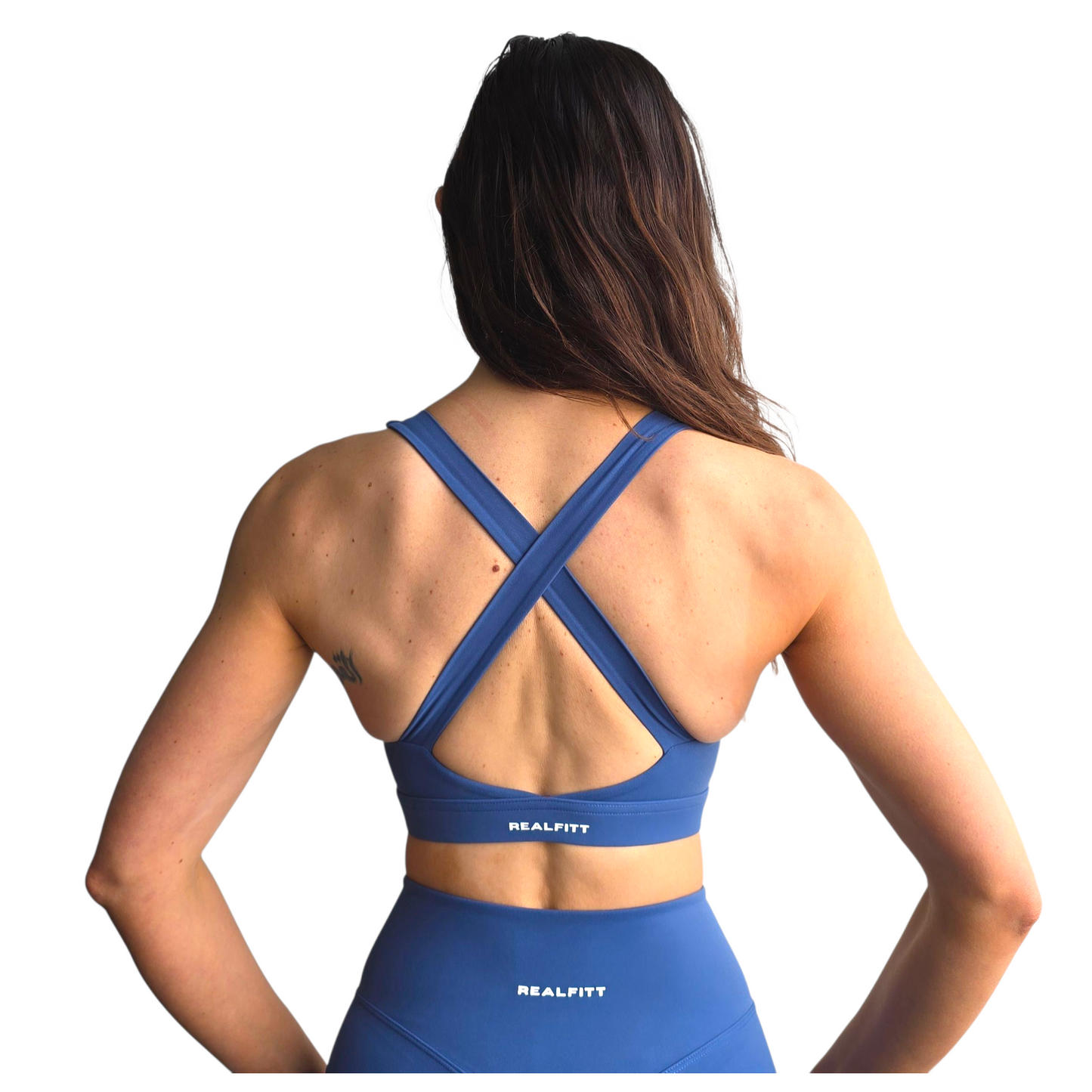 NSV Self Care Supportive Sports Bra in Blue