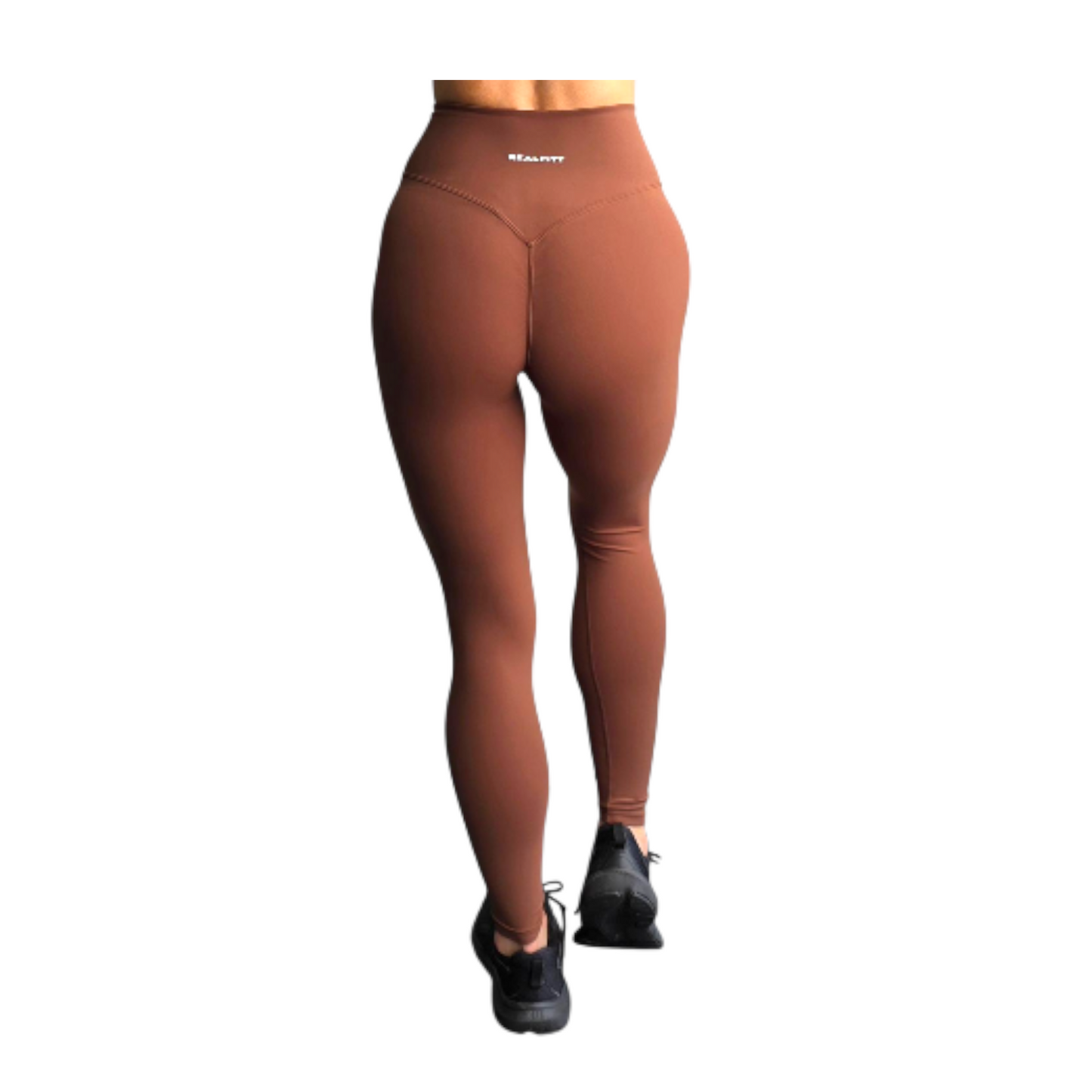 NSV Self Care Non-Visible Scrunch Leggings in Coffee