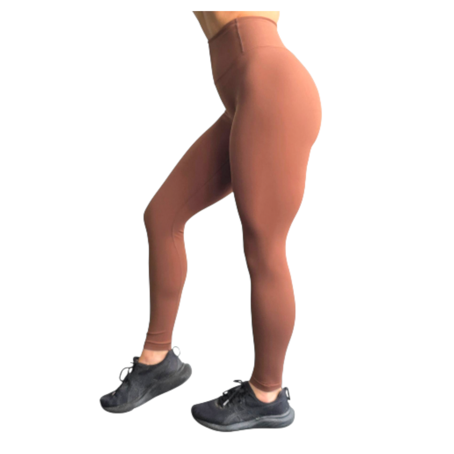 NSV Self Care Non-Visible Scrunch Leggings in Coffee