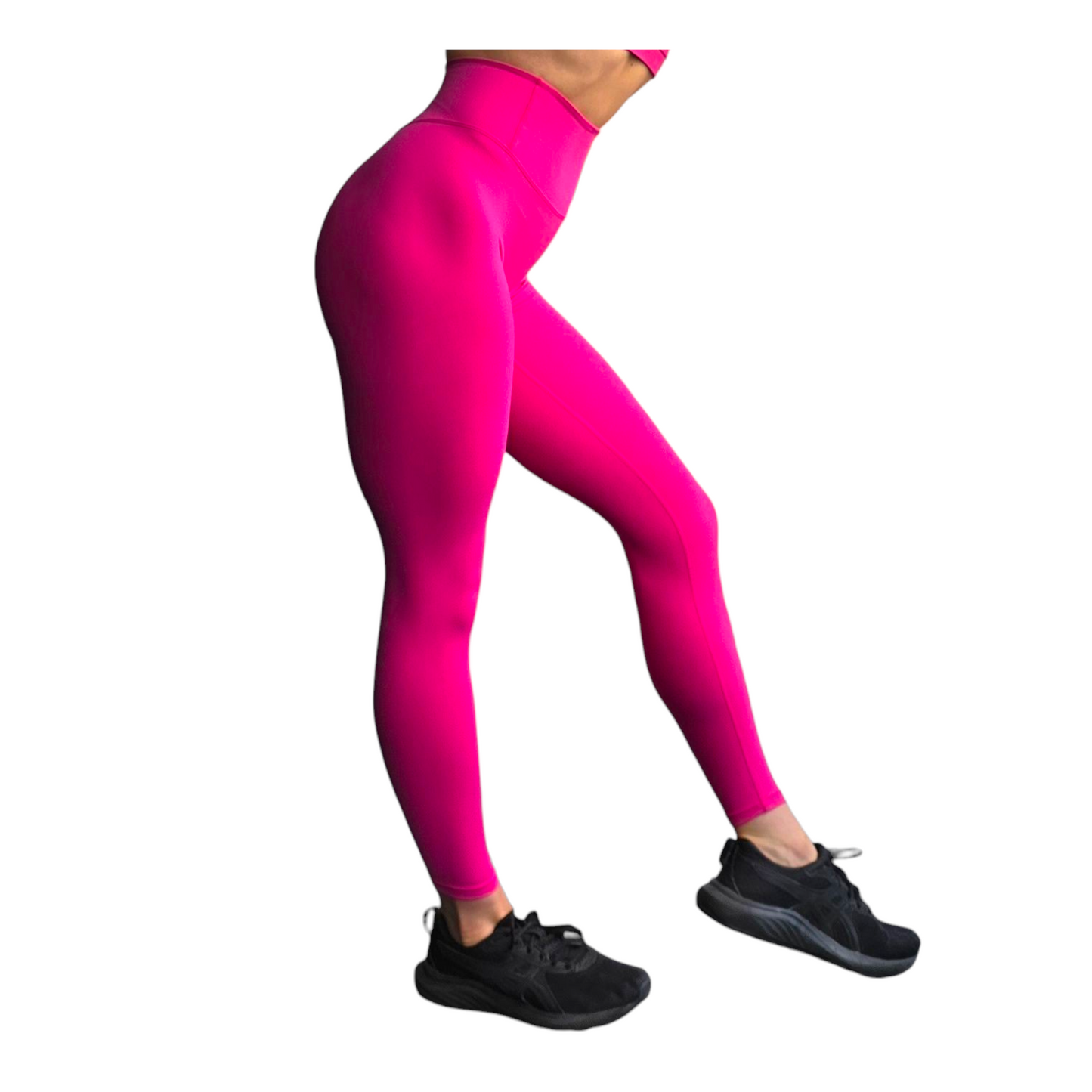 NSV Self Care Non-Visible Scrunch Leggings in Fuscha Pink