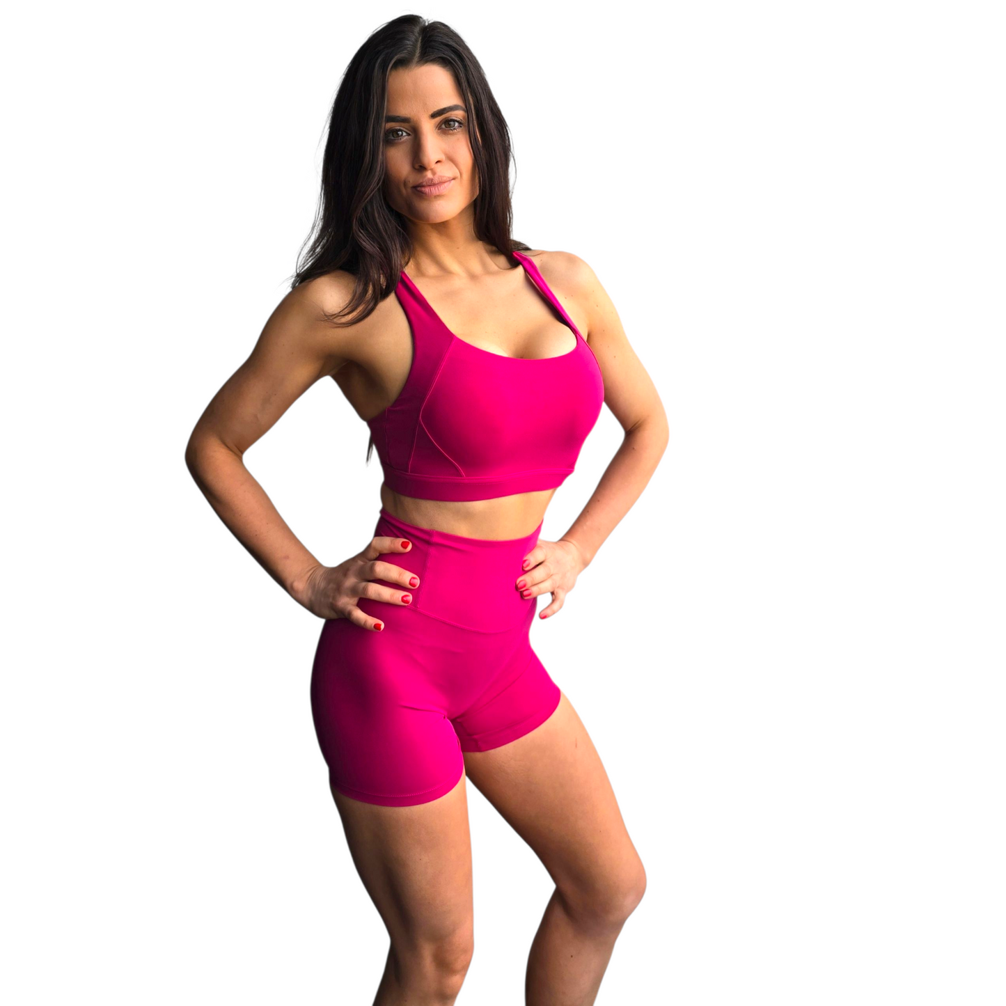 NSV Self Care Non-Visible Scrunch Shorts in Rose