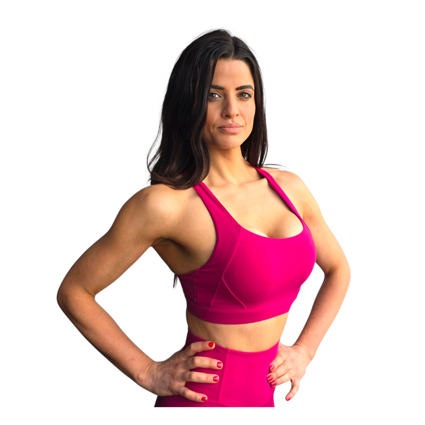 NSV Self Care Supportive Sports Bra in Rose