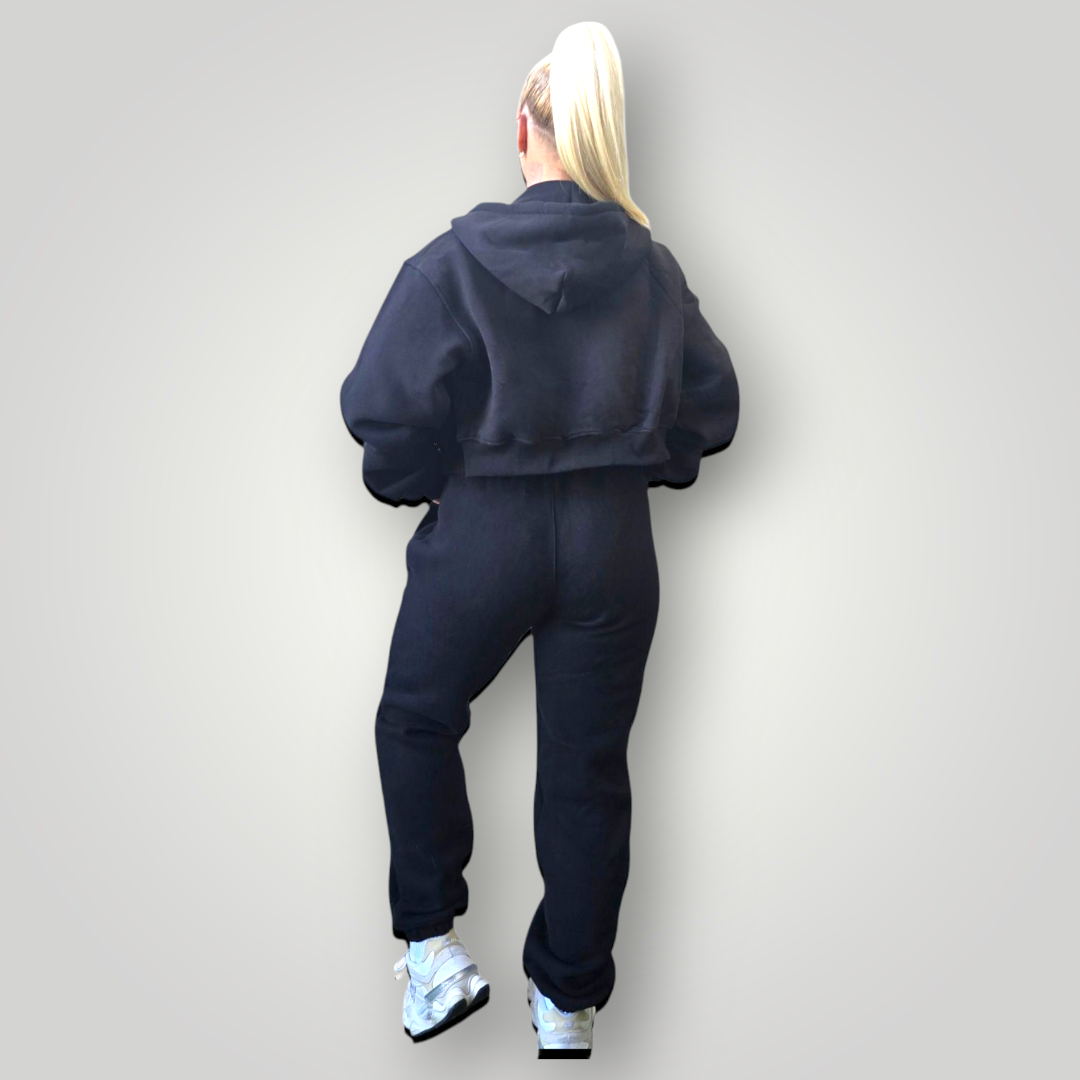 RealFitt Plush Trackpants in Black