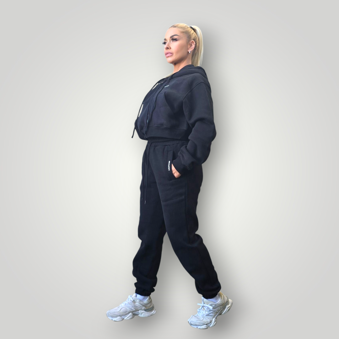 RealFitt Plush Trackpants in Black