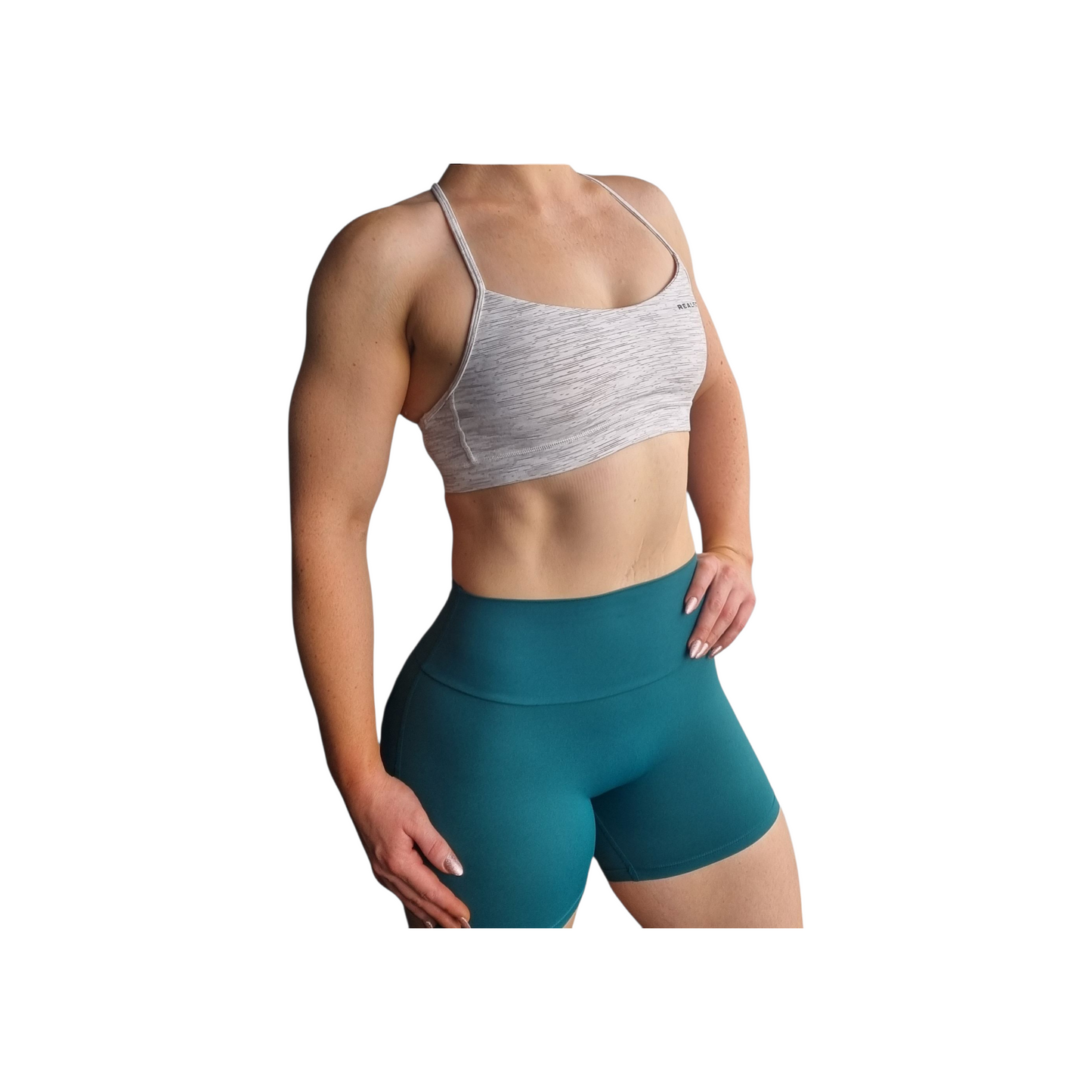 Y Back Bralette  Marle White