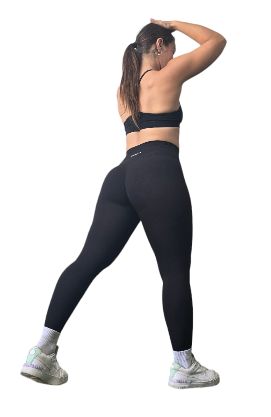 Luxe-Flex Light Scrunch Leggings in Black