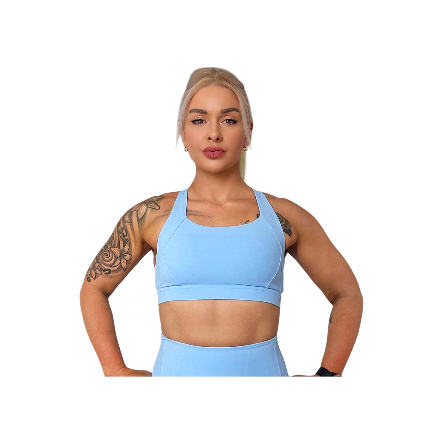 NSV Self Care Sports Bra in Sky Blue
