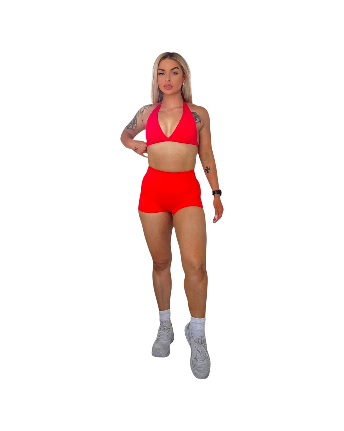Self Love Seamless Shorts in Red