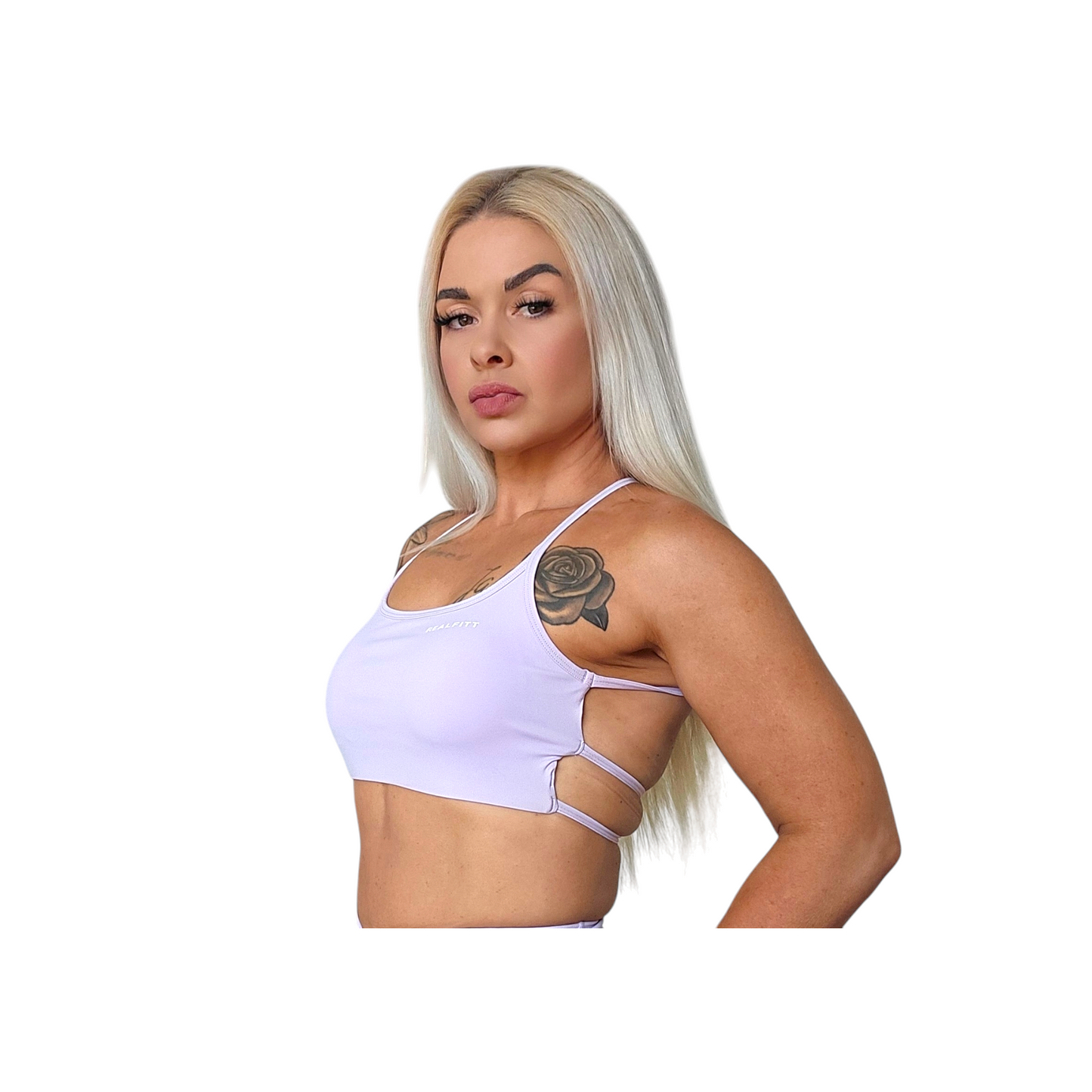 Freedom Open Back Bra in Lilac