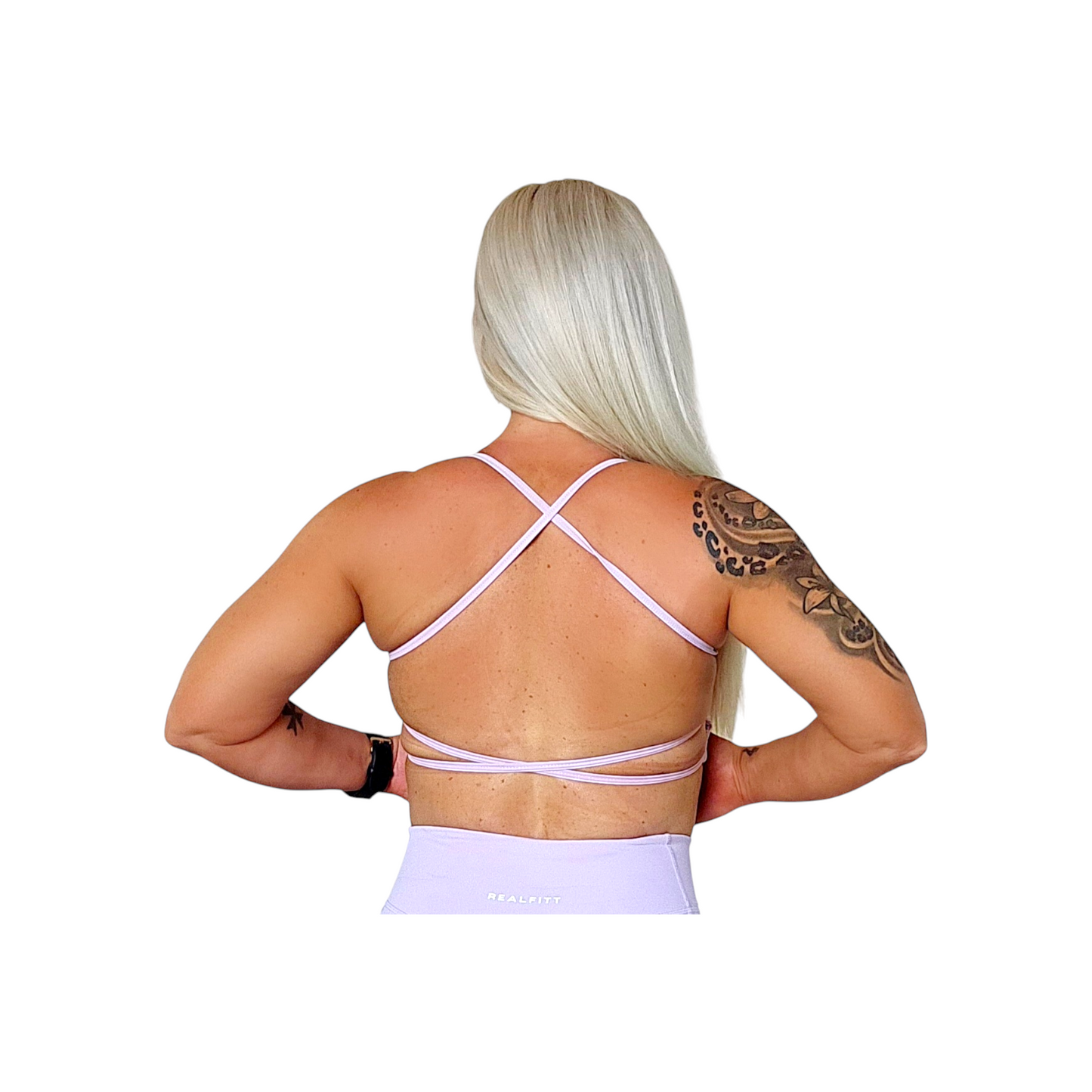 Freedom Open Back Bra in Lilac