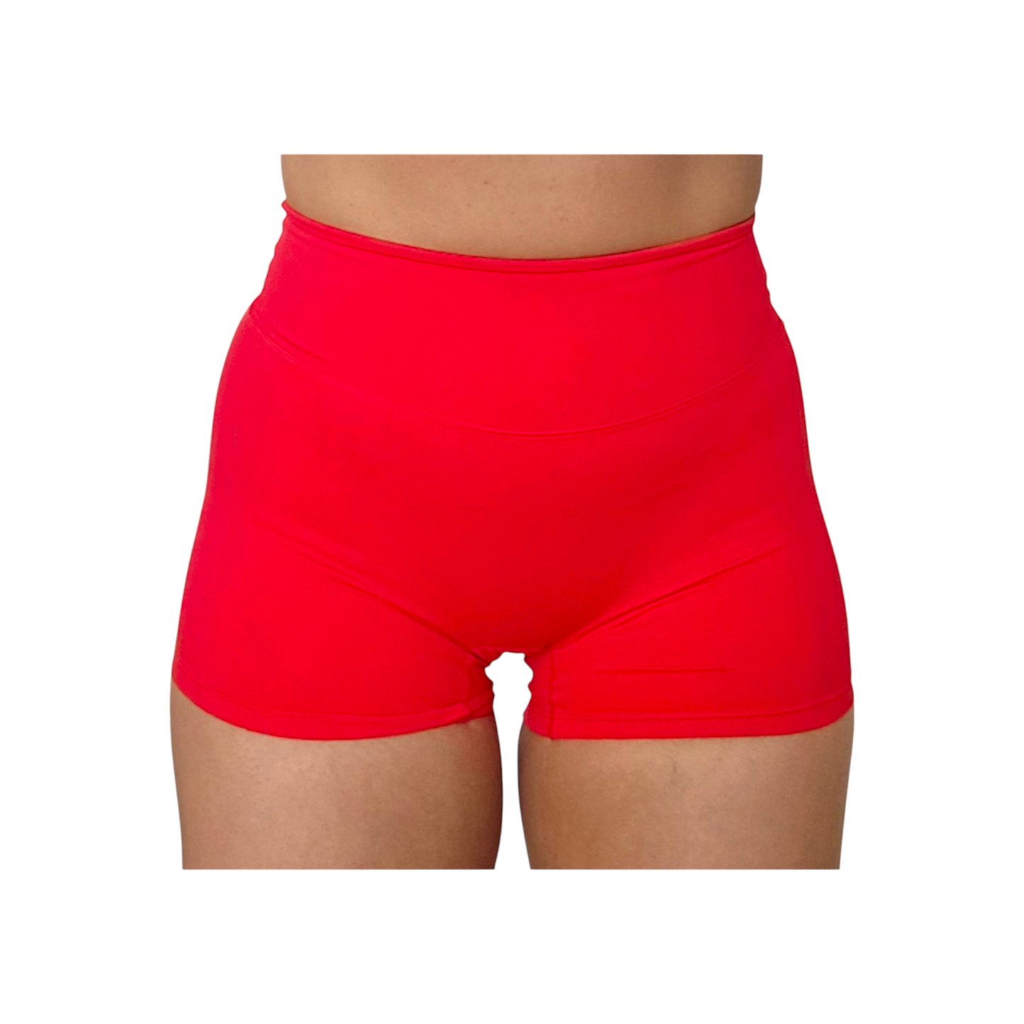 Self Love Seamless Shorts in Red