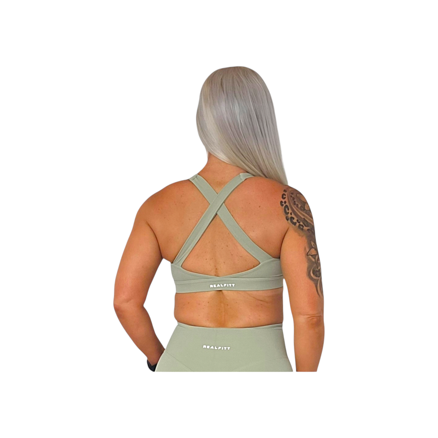 NSV Self Care Sports Bra in Matcha