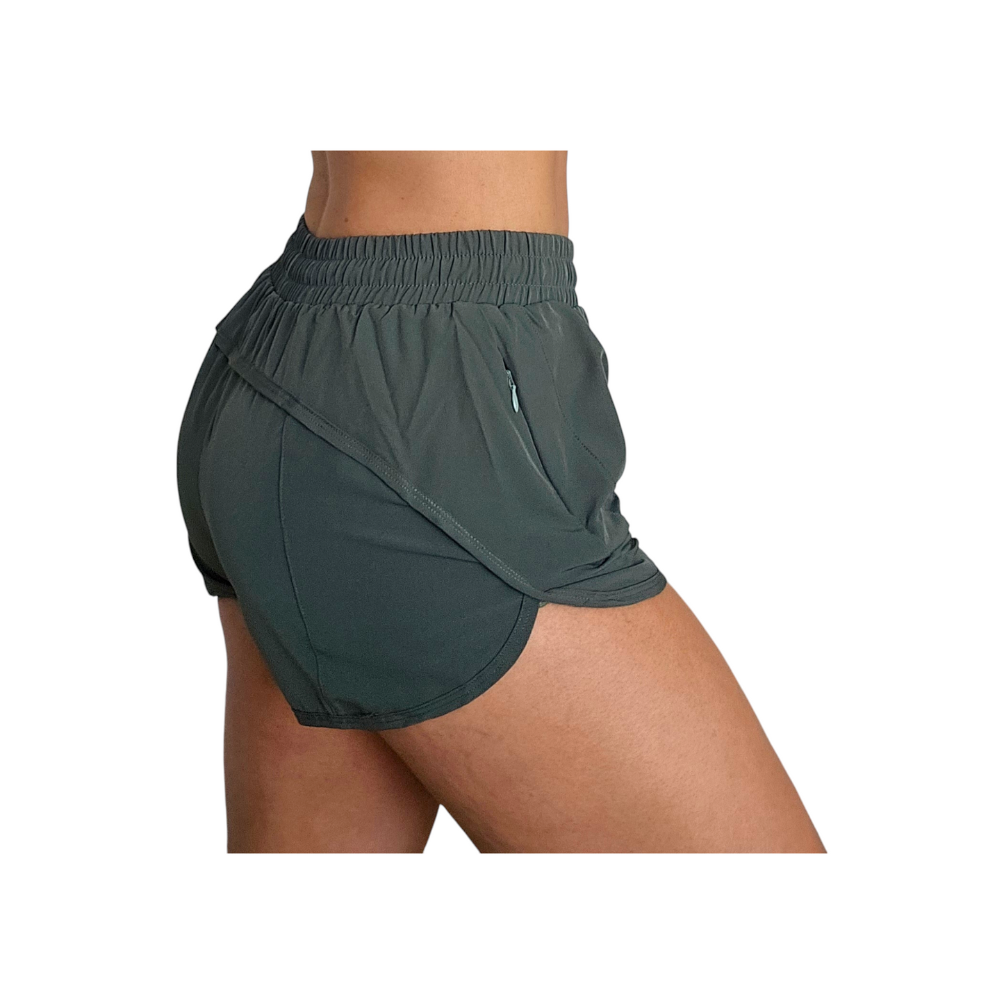 RealFitt Running Shorts in Army Green