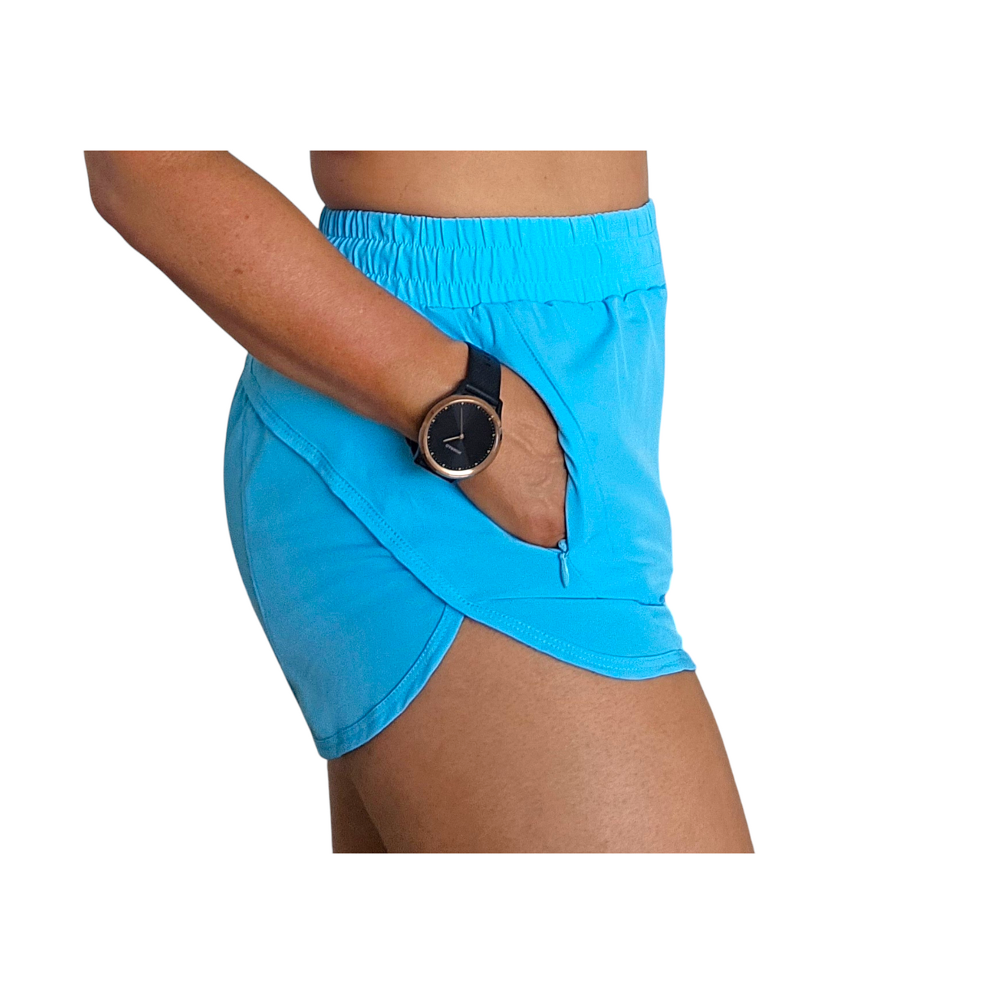 RealFitt Running Shorts in Sky Blue