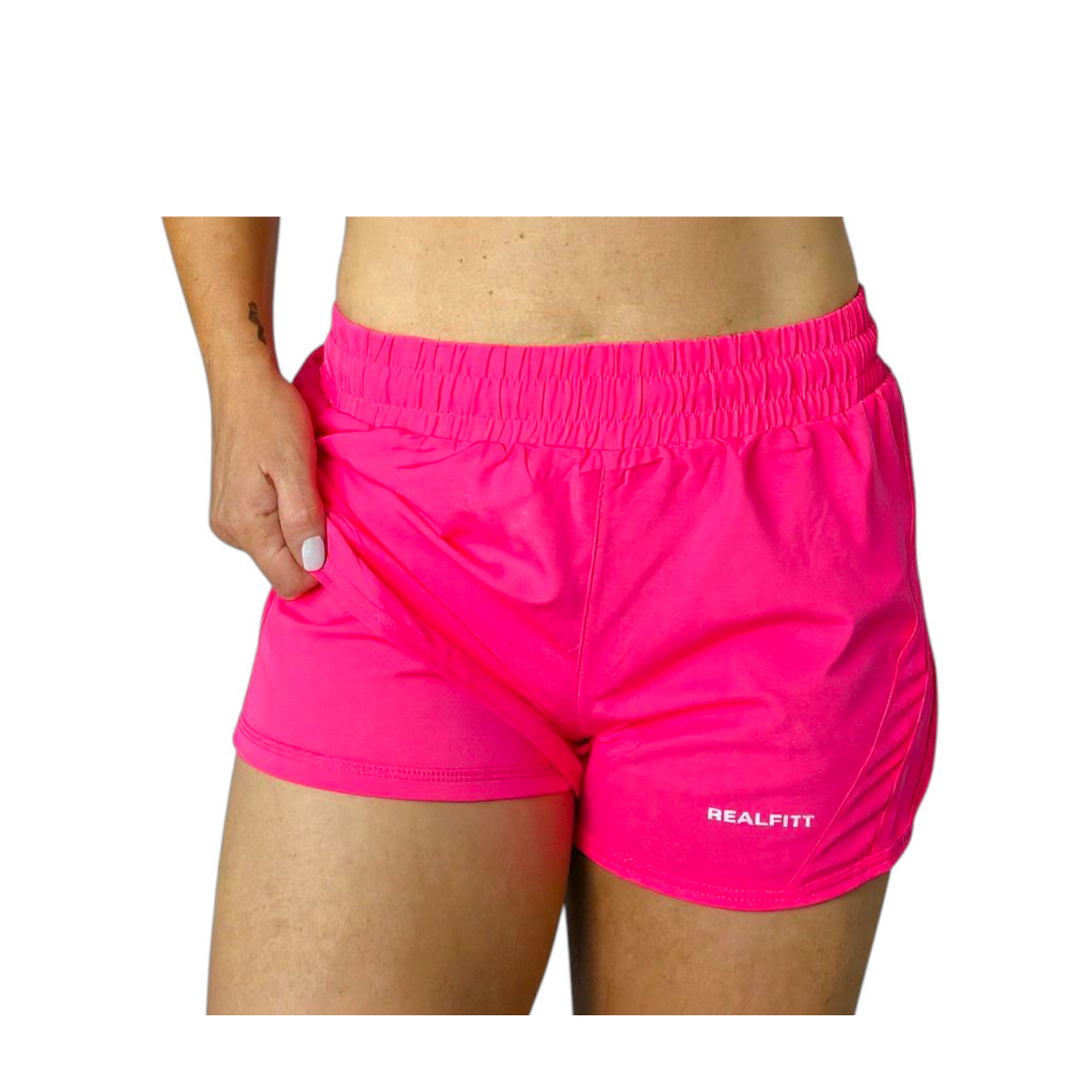 RealFitt Running Shorts in Hot Pink