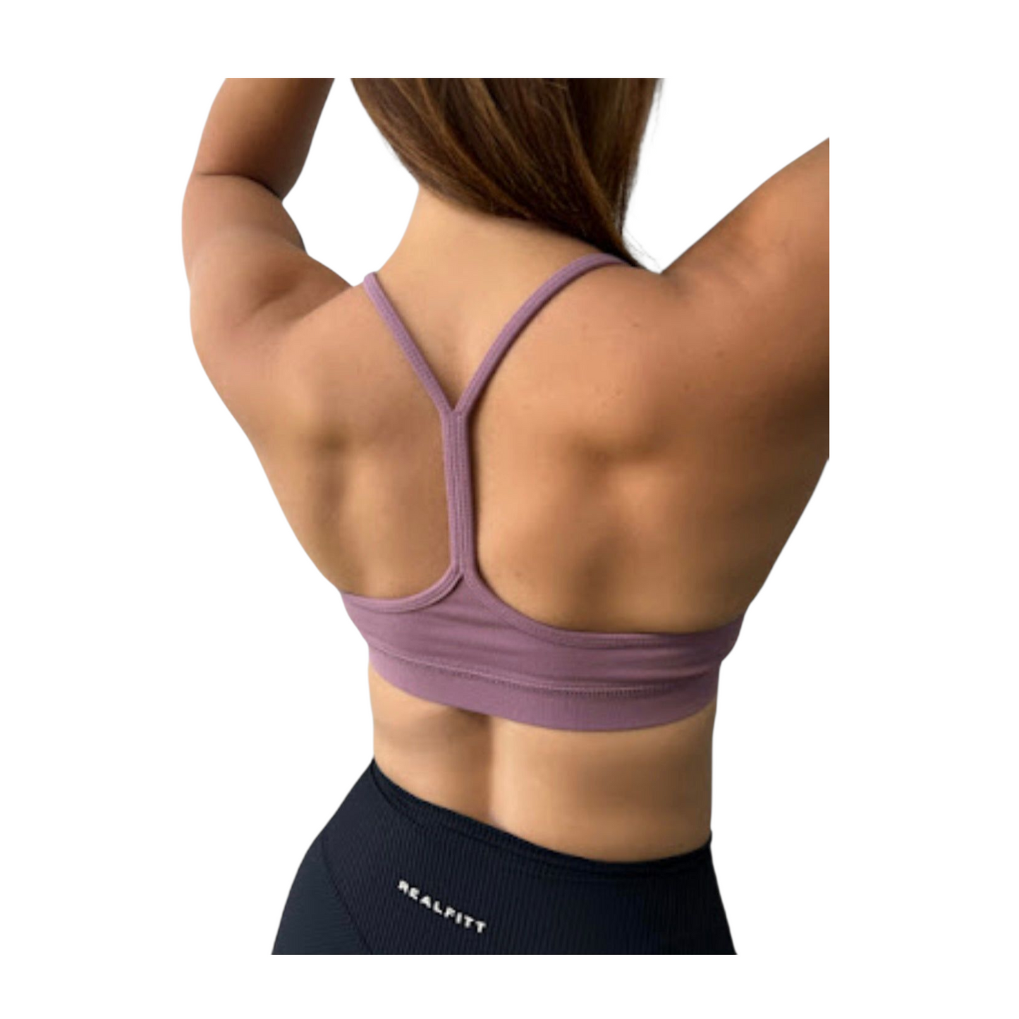 Y Back Bralette  Lotus Pink