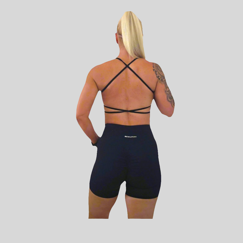 Freedom Open Back Bra in Black