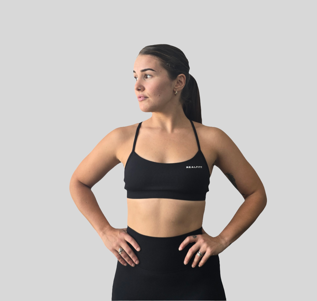 Y Back Bralette in Black