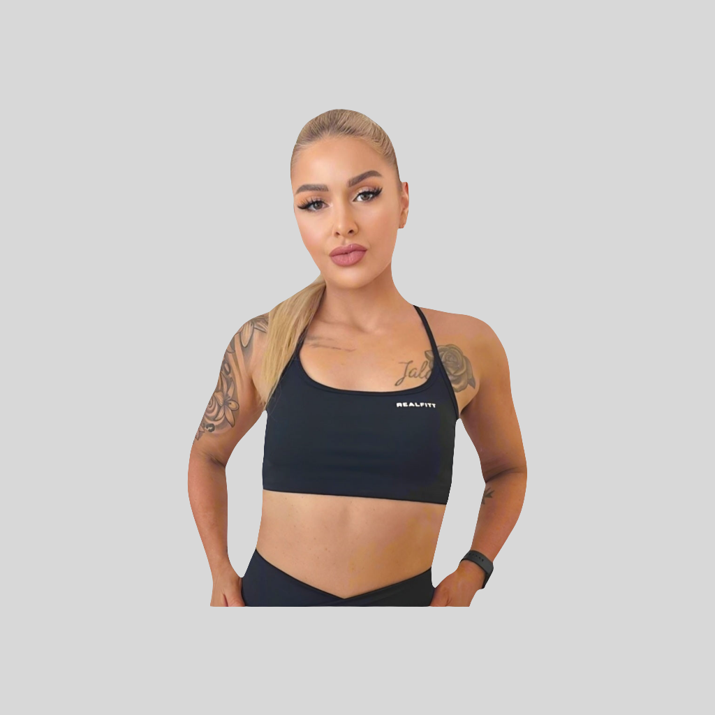 Freedom Open Back Bra in Black