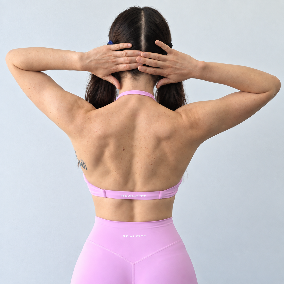 Self Love Halter Twist Bra - Pink