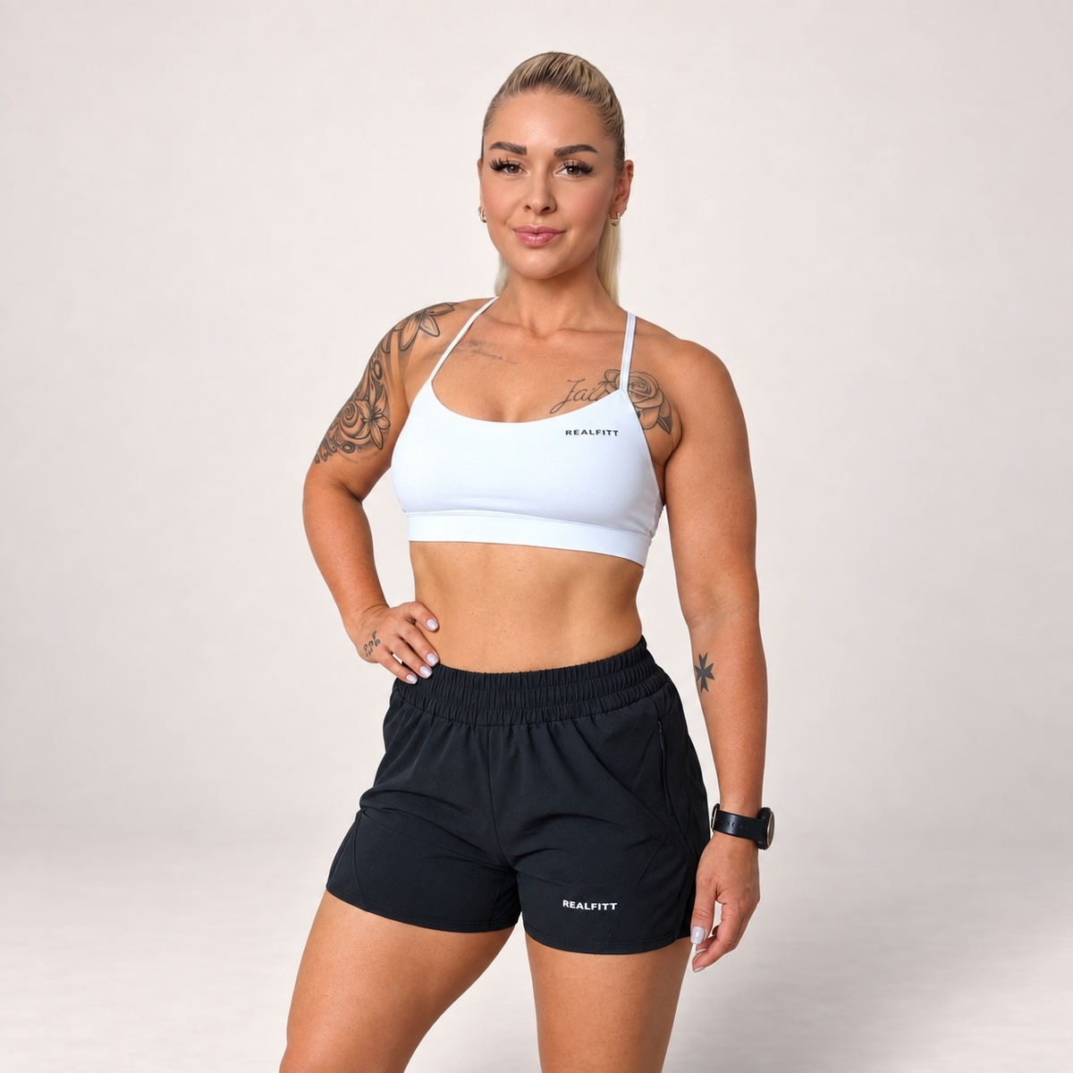 RealFitt Running Shorts in Black