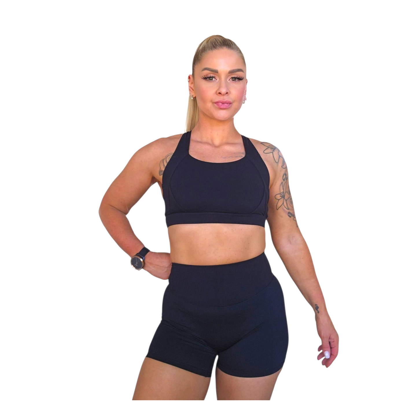 NSV Self Care Supportive Bra in Black