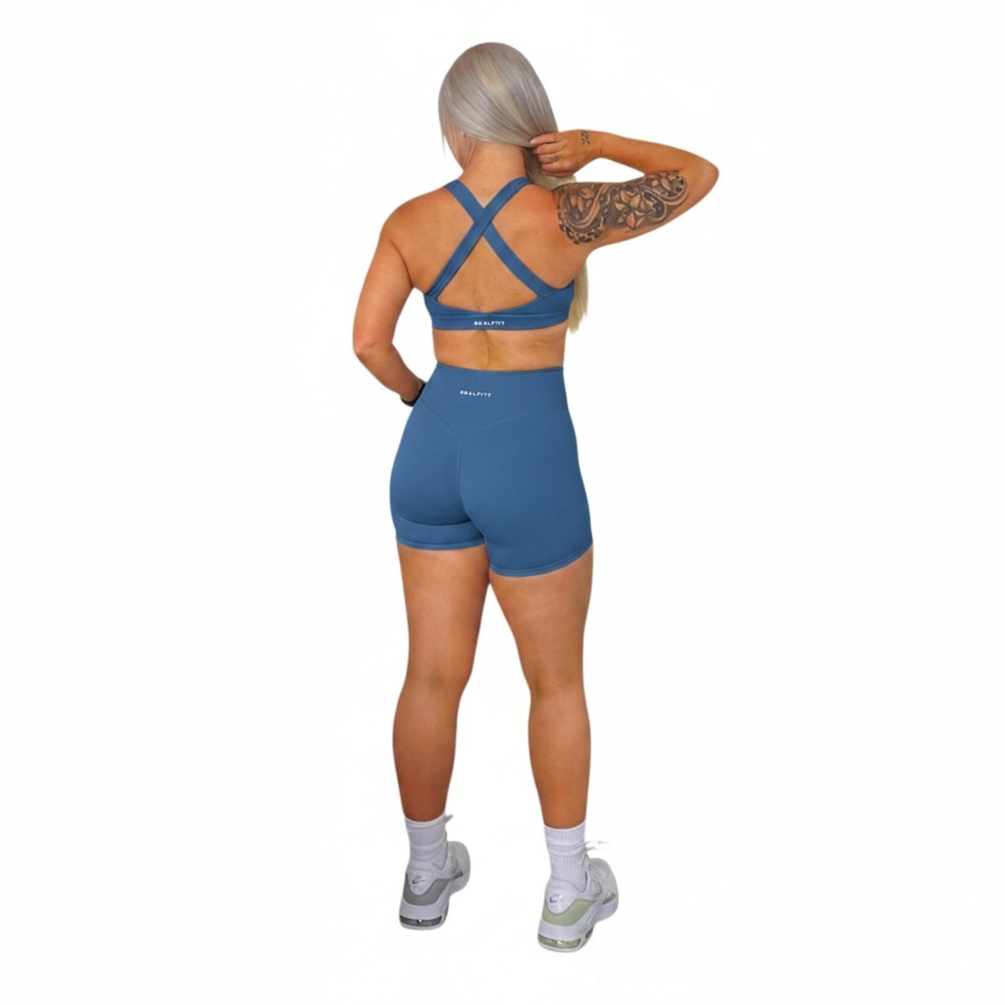 NSV Self Care Non-Visible Scrunch Shorts in Blue