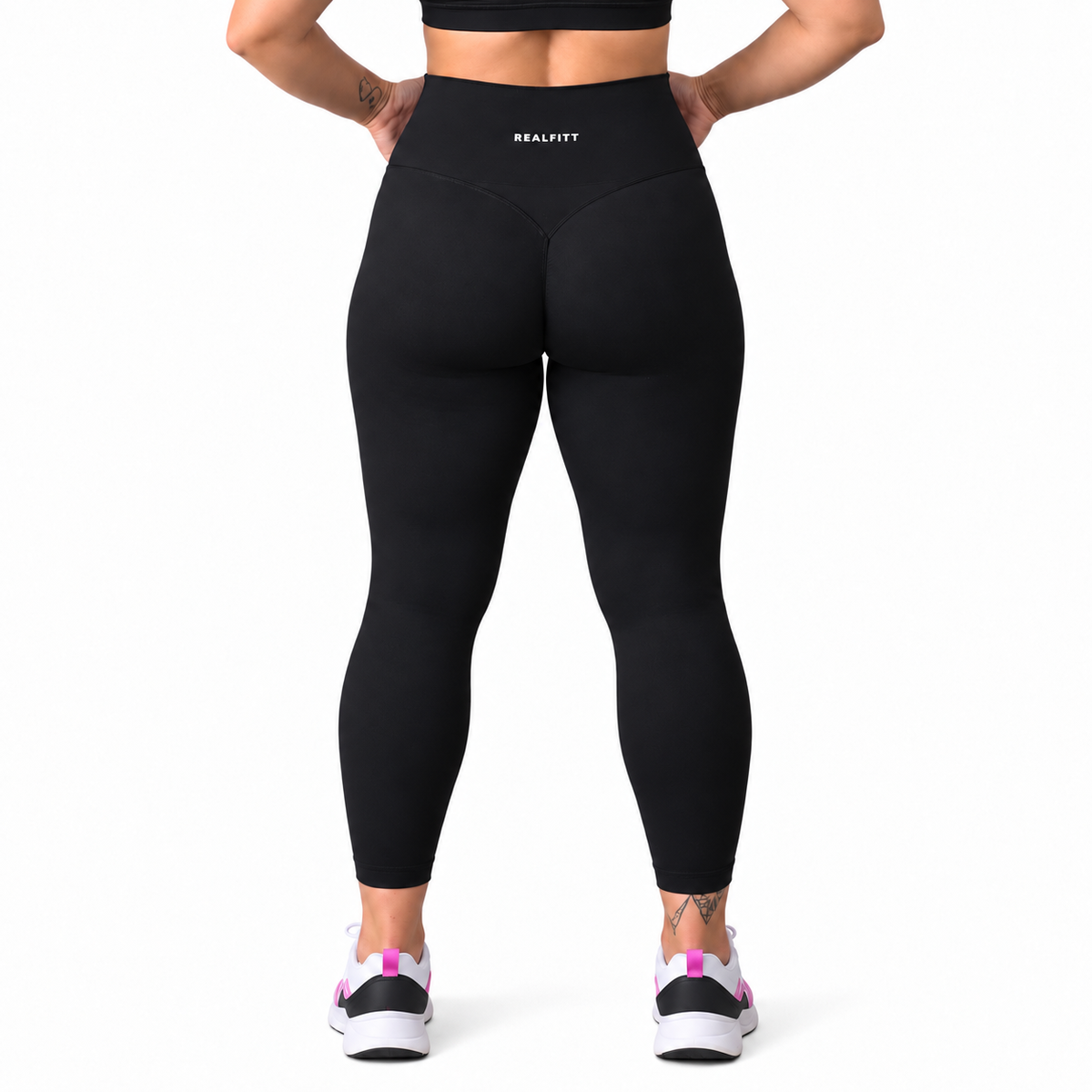 Luxe-Flex Light Scrunch Leggings in Black
